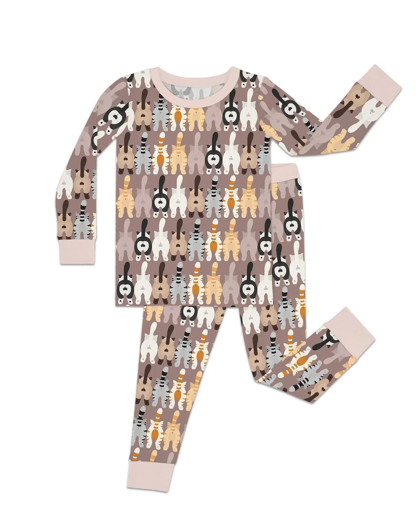 Cheeky Tails Two Piece Long Sleeve Pajama Set