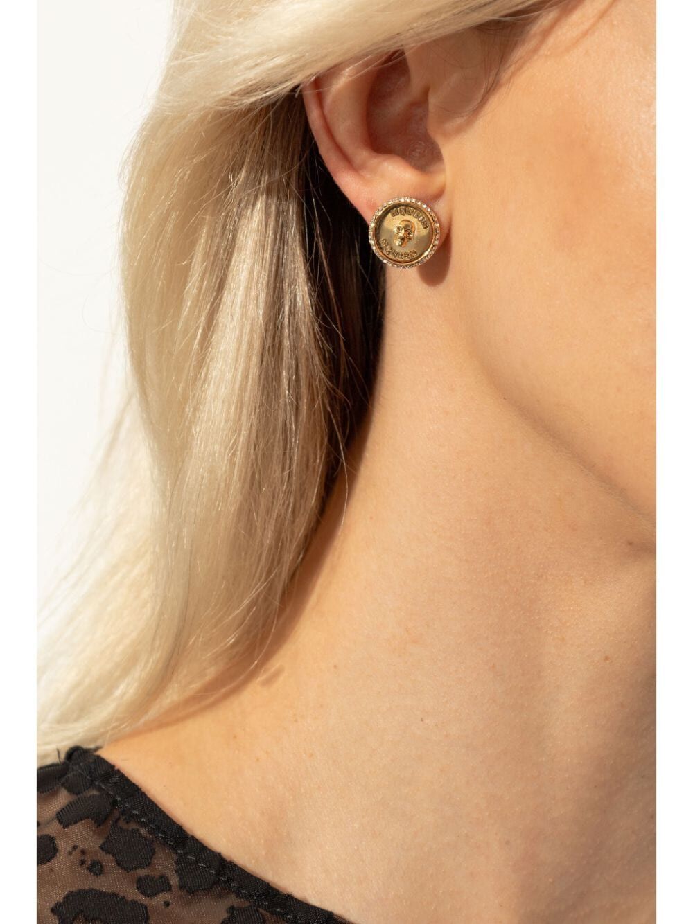 Alexander Mcqueen Women Sovereign Skull Earrings