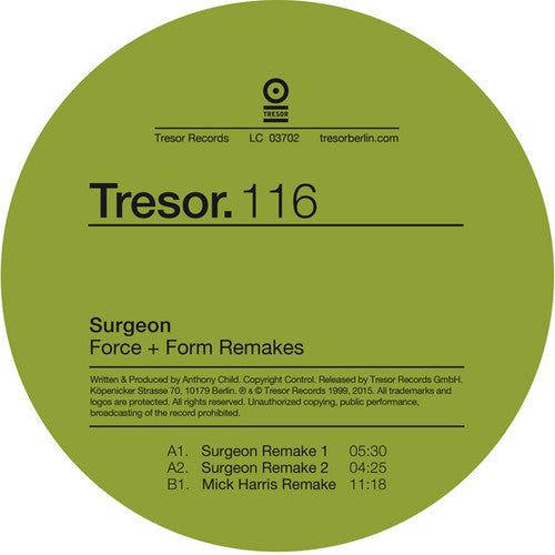 Surgeon - Force + Form Remakes [12" Vinyl]