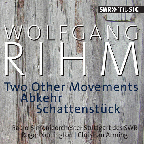 Rihm / Radio-Sinfonieorchester Stuttgart Des Swr - Wolfgang Rihm: Two Other Movements [CD]