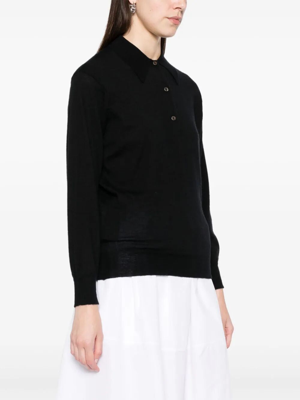 Prada Women Maglia Polo Maniche Lunghe