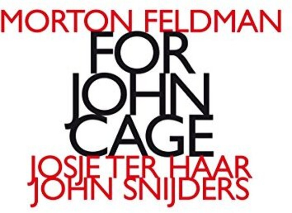 Morton Feldman - Morton Feldman: For John Cage [CD]