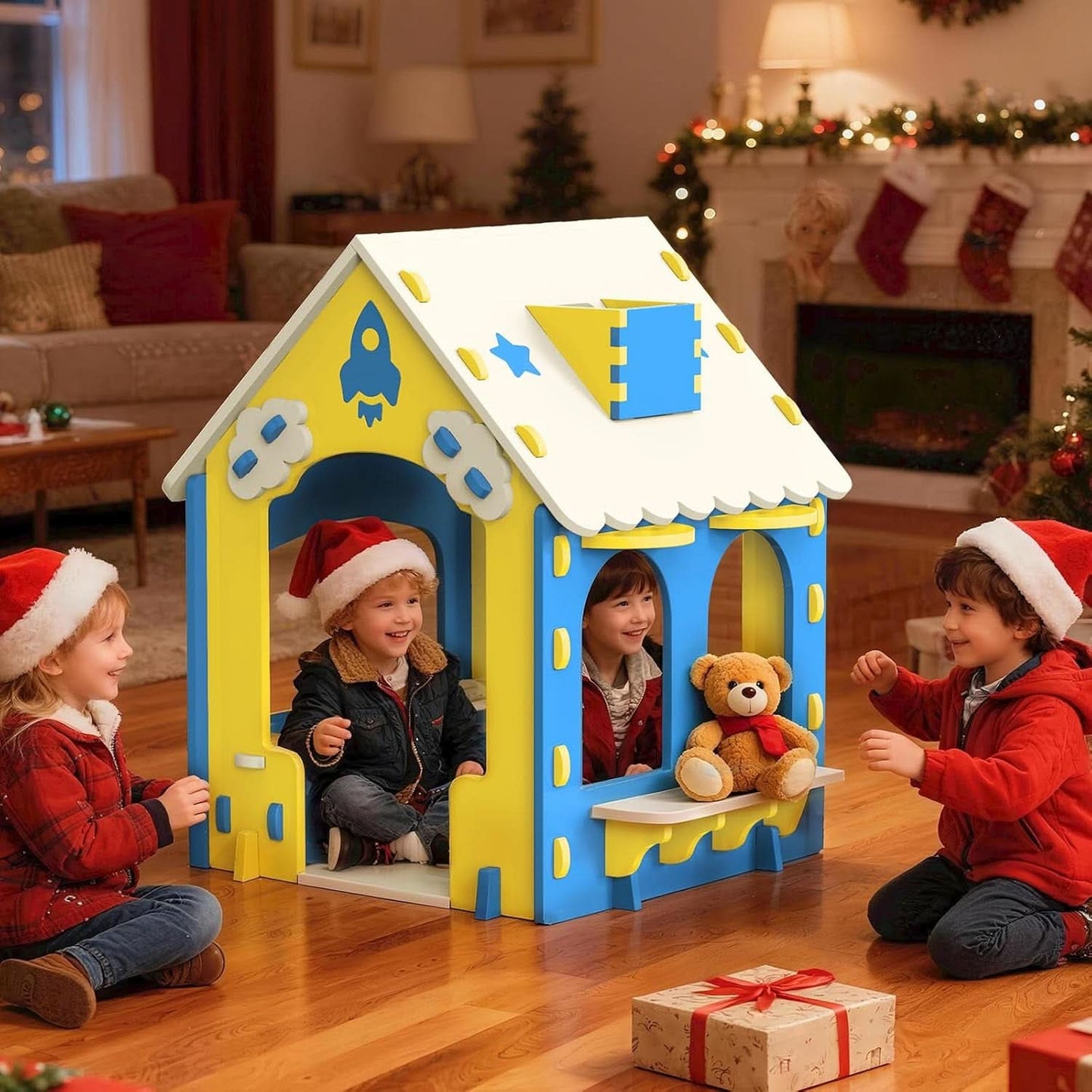 EVA Kids Indoor Playhouse Colorful Educational Fort