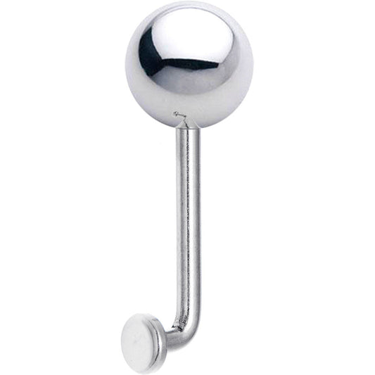 14G 8mm Steel Ball Vertical Hood Piercing -1/2 2mm Rise