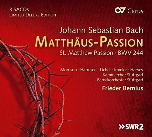 J Bach S / Morrison,Hannah / Harmsen,Sophie - St. Matthew Passion BWV 244 [CD]
