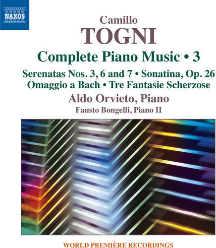 Camillo Togni / Orvieto,Aldo / Bongelli,Fausto - Camillo Togni: Complete Piano Music 3 [CD]