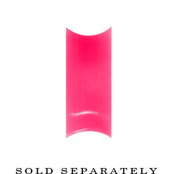 20.5mm Pink Teardrop Silicone Flexible Tunnel