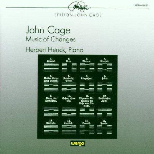 Cage / Henck - Music of Changes [CD]