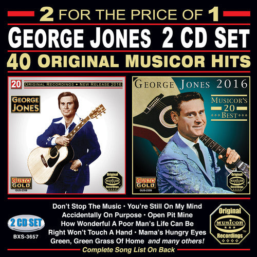 Jones,george - 40 Original Musicor Hits - Music CD