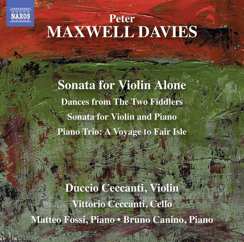 Davies / Ceccanti / Fossi - Maxwell Davies: Sonata for Violin Alone [CD]