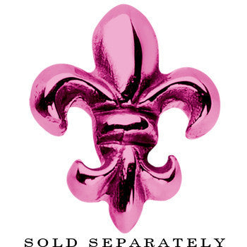Pink Titanium Fleur De Lis Cheater Plug