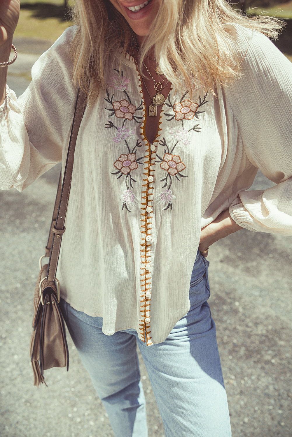 June Puff Sleeve Loose Shirt