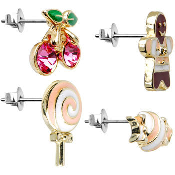 Sweet Eats Mixed Earring Set
