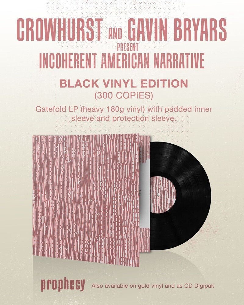 Crowhurst / Gavin Bryars - Crowhurst and Gavin Bryars present Incoherent American Narrative [LP] Vinyl Record