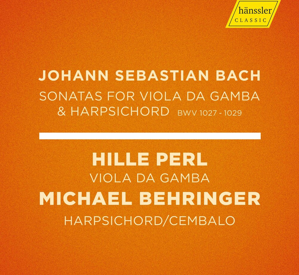 J Bach S / Perl / Behringer - Sonatas 1027-1029 [CD]