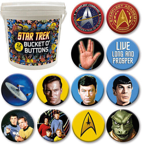 Star Trek 144 Pc Bucket O' Buttons - Star Trek 144 Pc Bucket O' Buttons - Novelties