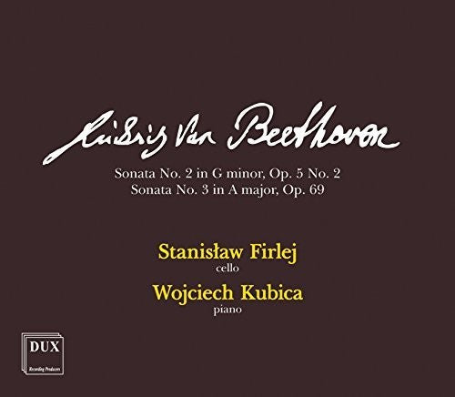 Beethoven / Firlej / Kubica - Cello Sonatas 2 & 3 [CD]