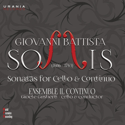 Somis / Jovanovich - Sonatas for Cello & Continuo [CD]