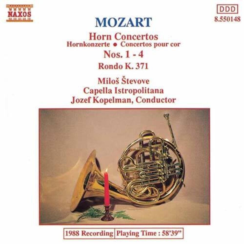 Milos Stevove - MOZART: Horn Concertos Nos. 1-4 / Rondo In E Flat Major [CD]