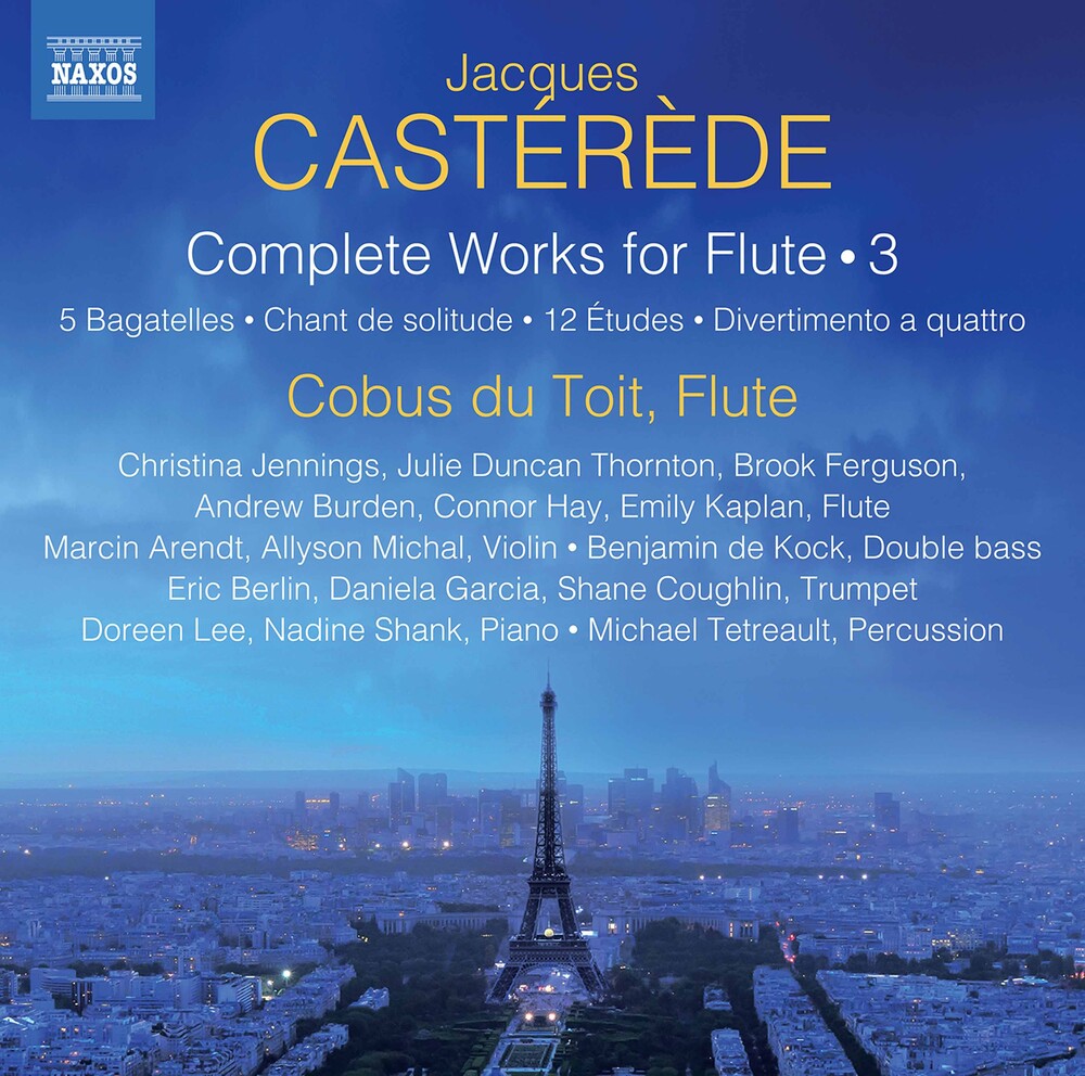 Casterede / Cobus Du Toit - Complete Works for Flute 3 [CD]