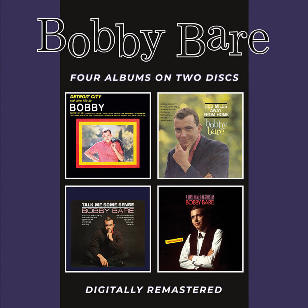Bobby Bare - Detroit City & Other Hits / 500 Miles Away From Home / Talk Me Some Sense / A Bird Named Yesterday + Bonus Tracks [CD]