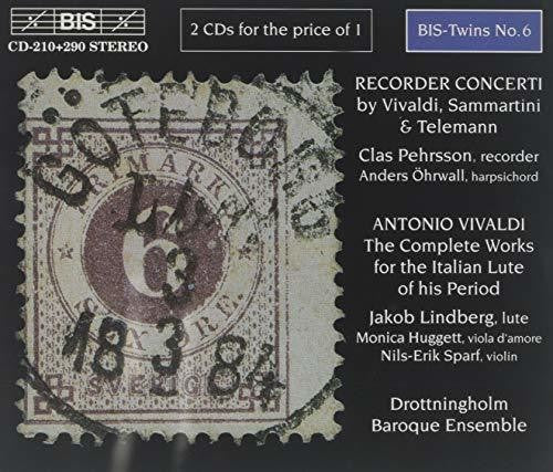 Vivaldi / Sammartini / Telemann / Pehrsson - Recorder Concerti / Lute Music [CD]