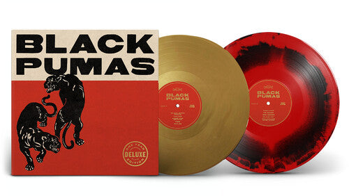 Black Pumas - Black Pumas - Gold / Black & Red - Vinyl Record