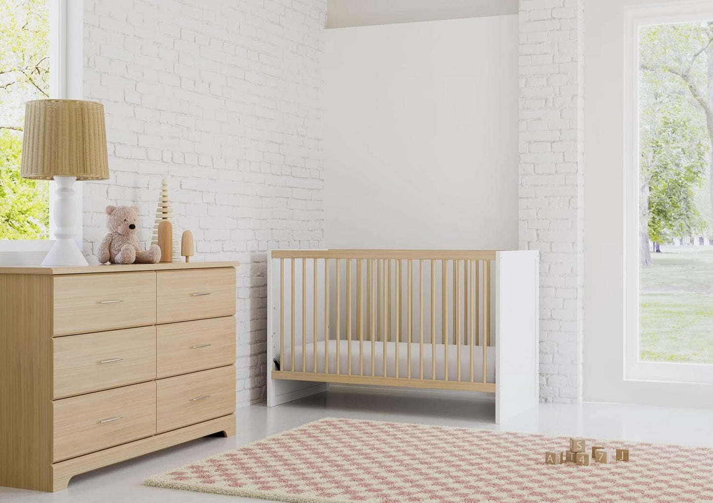 Brookside 6 Drawer Dresser Driftwood Nursery Furniture