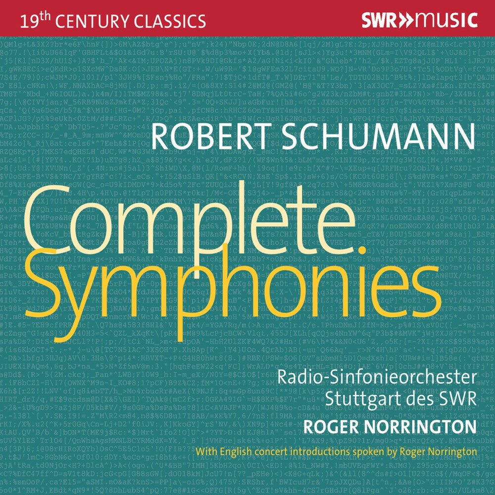 Schumann / Radio-Sinfonieorchester Stuttgart Swr - Complete Symphonies (2pk) [2 CD]