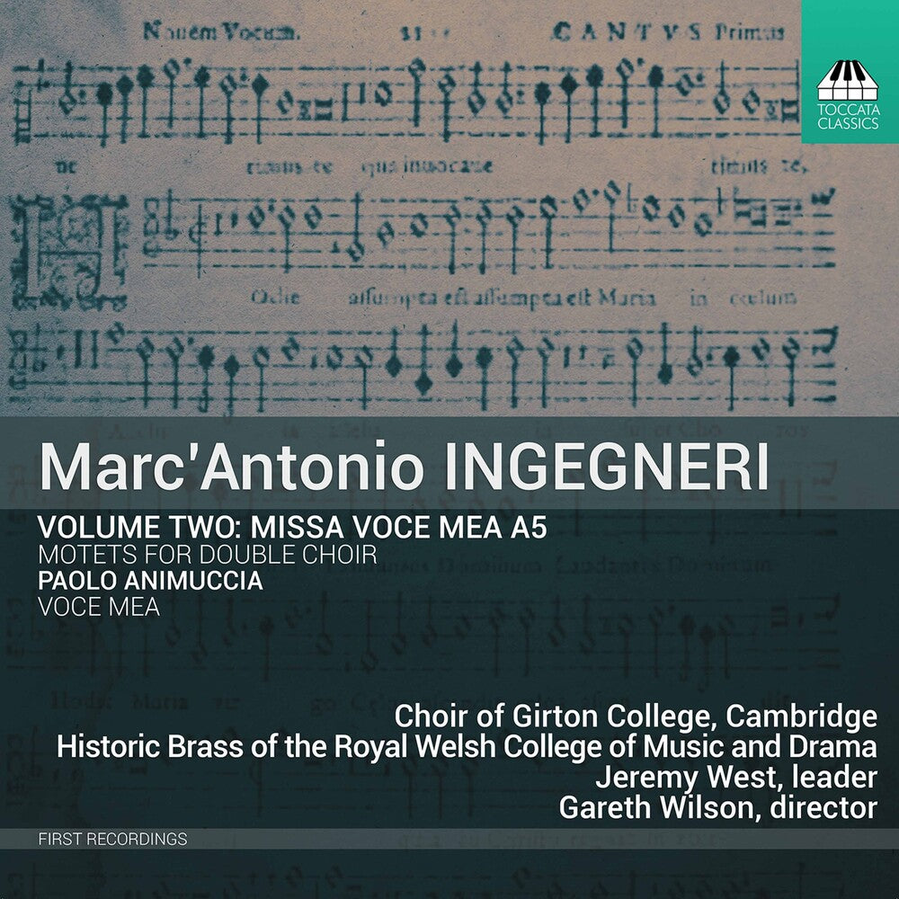 Ingegneri / Cambridge Choir Of Girton College - Missa Voce Mea A5 2 [CD]