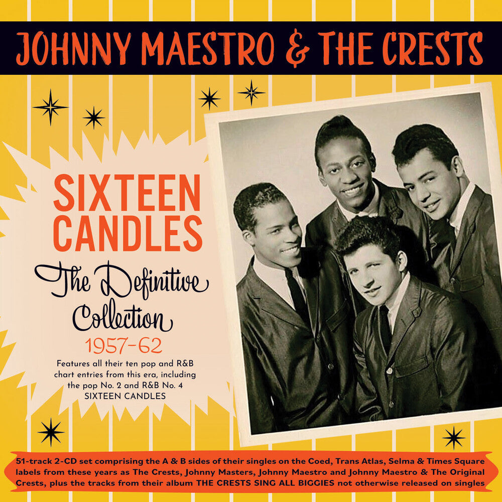 Johnny Maestro  & The Crests - Sixteen Candles: The Definitive Collection 1957-62 [CD]