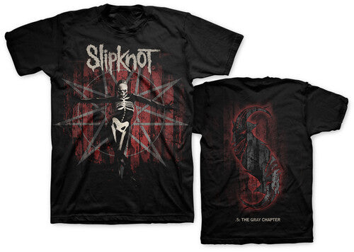Slipknot Gray Chapter Star Black Ss Tee Med - Slipknot Gray Chapter Star Black Ss Tee Med - Apparel