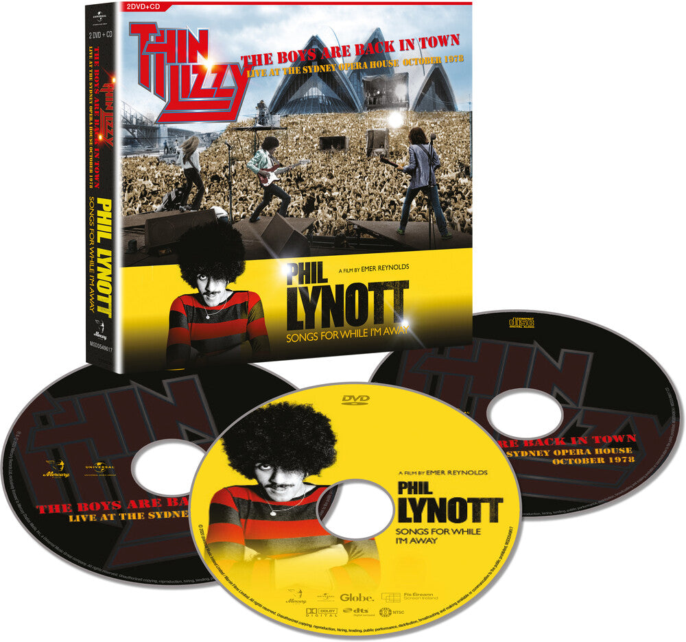 Phil Lynott + Thin Lizzy - Songs For While I'm Away + The Boys Are Back In Town [2DVD/CD]