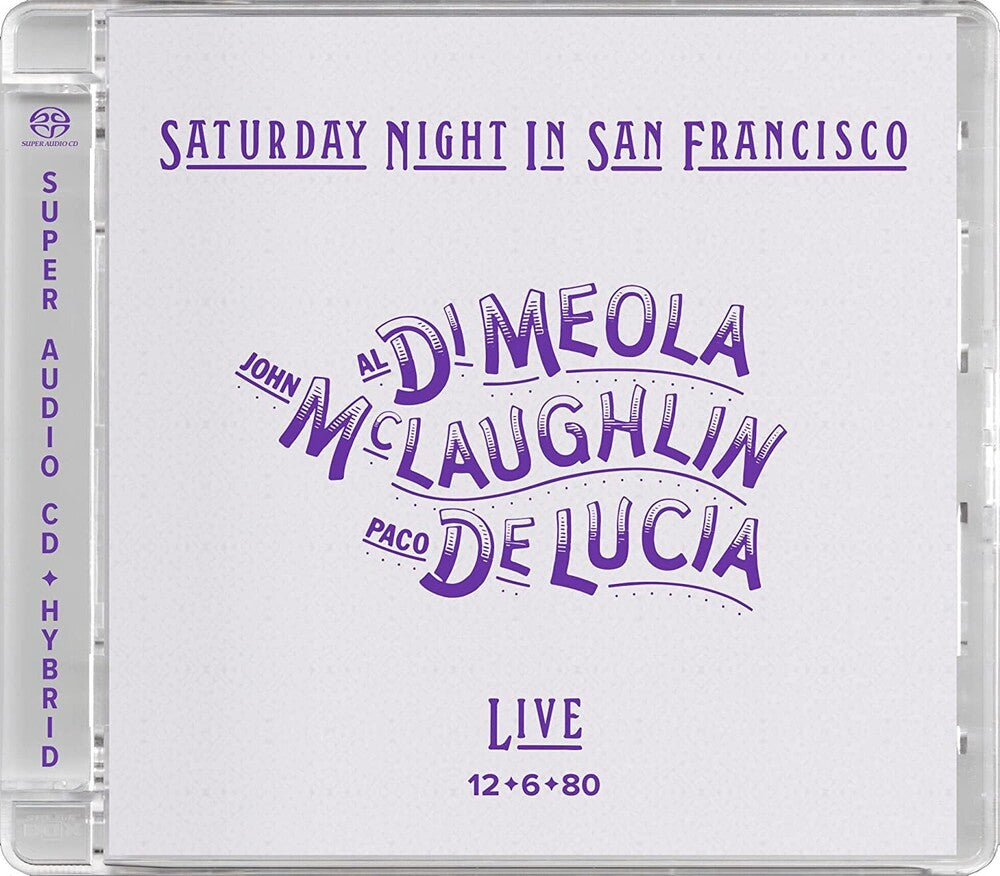 John Mclaughlin  / Paco De Lucia / Al Di Meola - Saturday Night In San Francisco [CD]