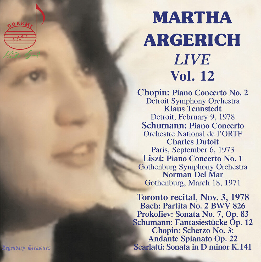 Bach / Argerich / Detroit Symphony - V12: Martha Argerich Live [CD]