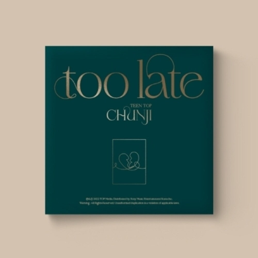 Chunji ( Teen Top ) - Too Late (Pcrd) (Phot) (Asia) [CD]