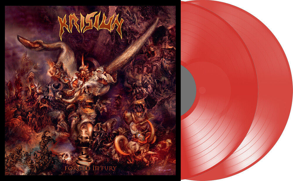 Krisiun - Forged In Fury - Red [Clear Vinyl] [Limited Edition] (Red) Vinyl Record