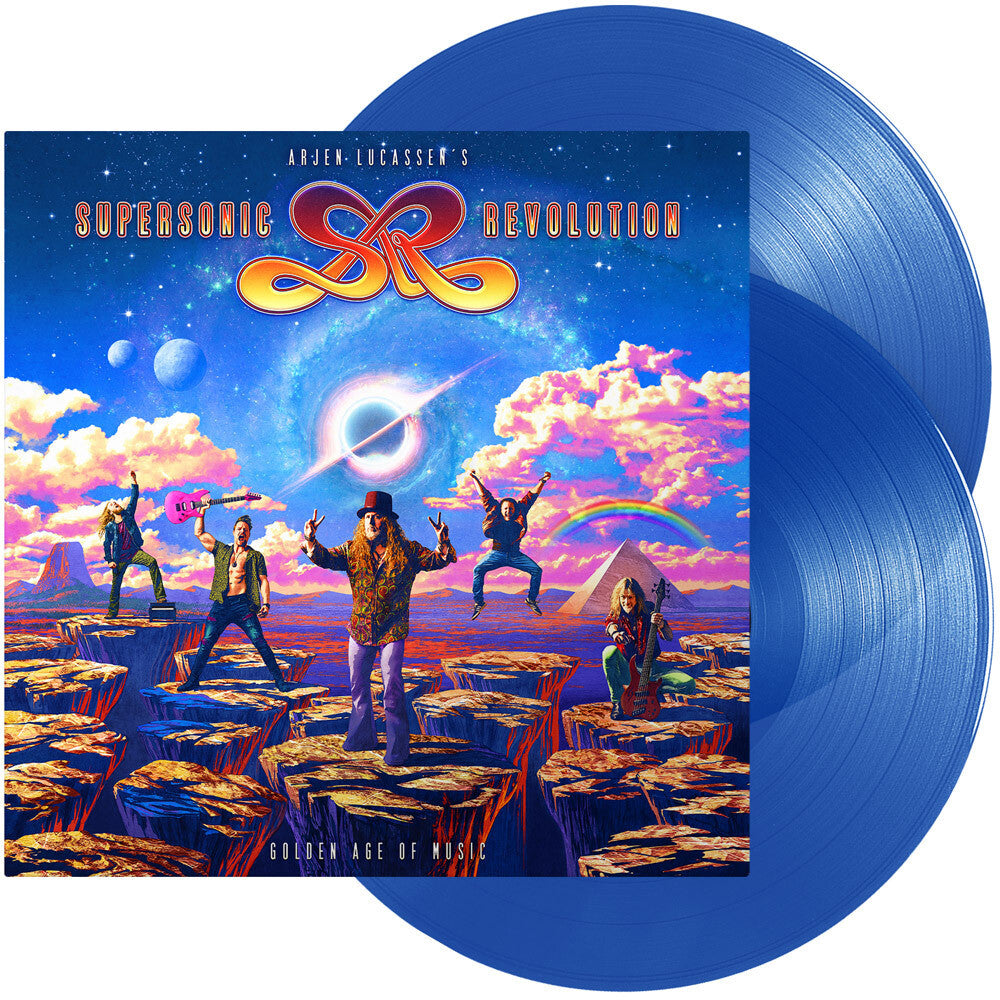 Arjen Lucassen's Supersonic Revolution - Golden Age Of Music - Transparent Blue (Blue) [LP] Vinyl Record