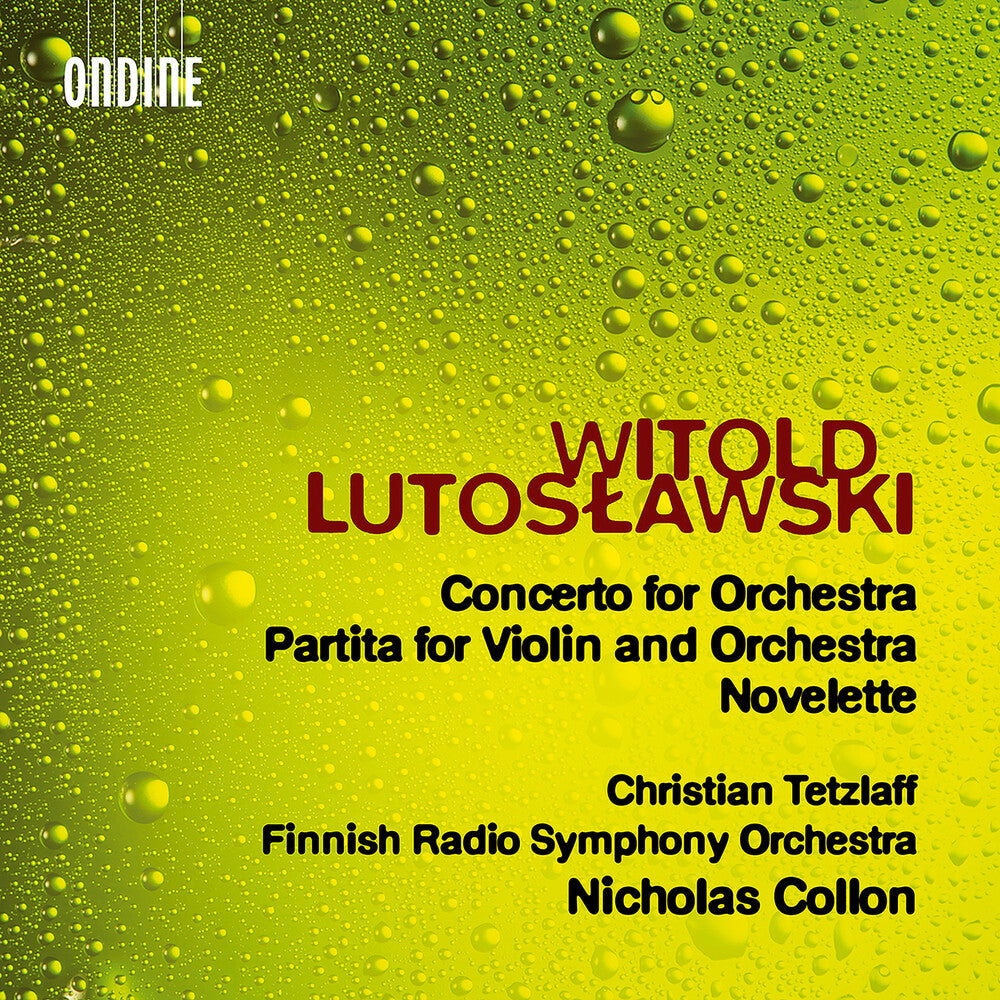 Lutoslawski / Tetzlaff - Concerto For Orchestra Partita For Violin & Orch [CD]