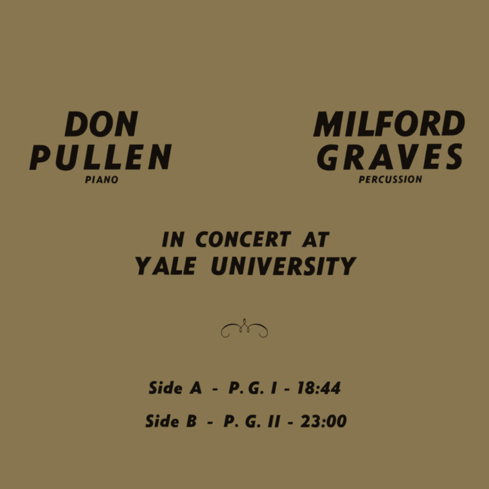 Milford Graves  / Pullen,Don - In Concert At Yale University [LP] Vinyl Record