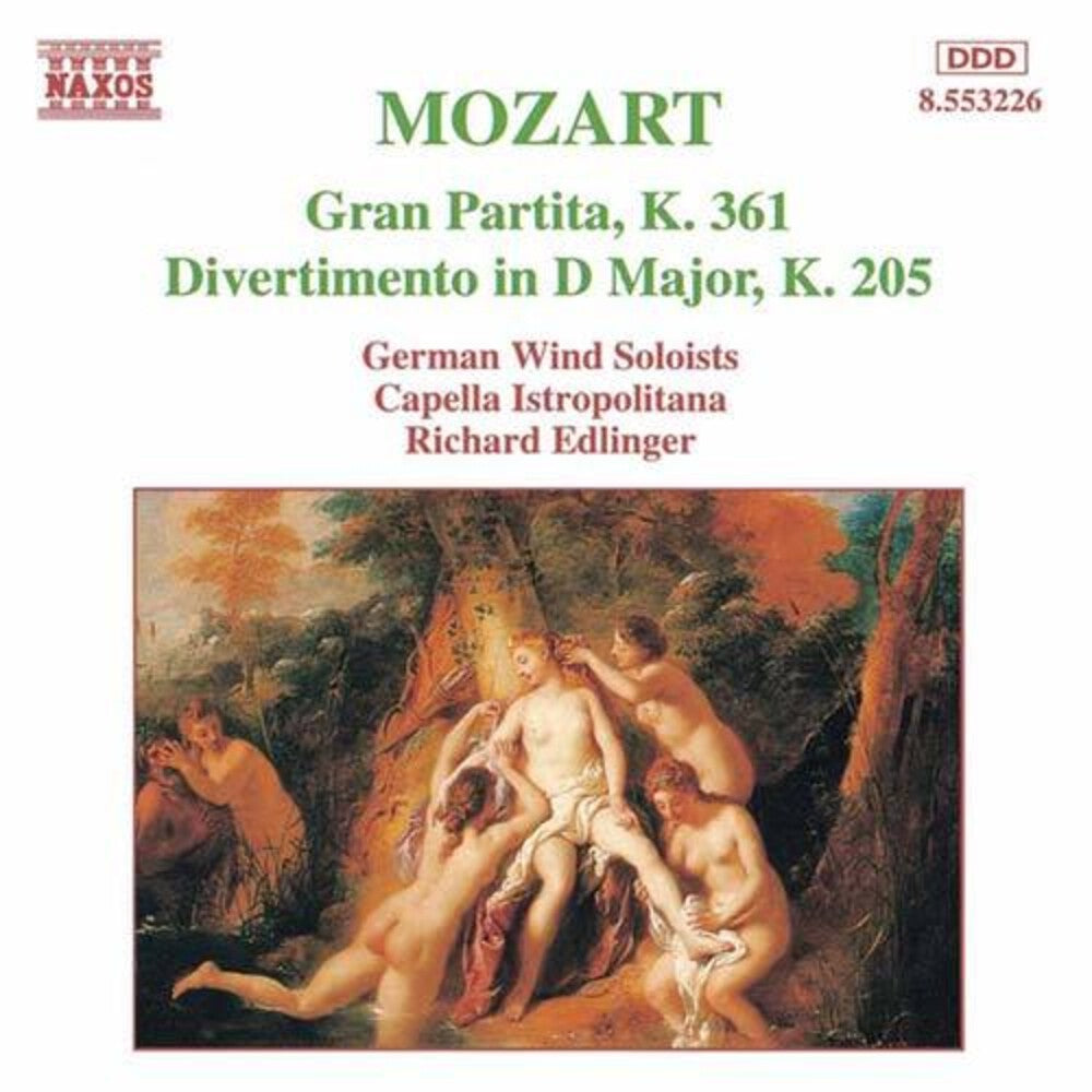 Richard Edlinger - Mozart: Gran Partita / Divertimento, K. 205 [CD]
