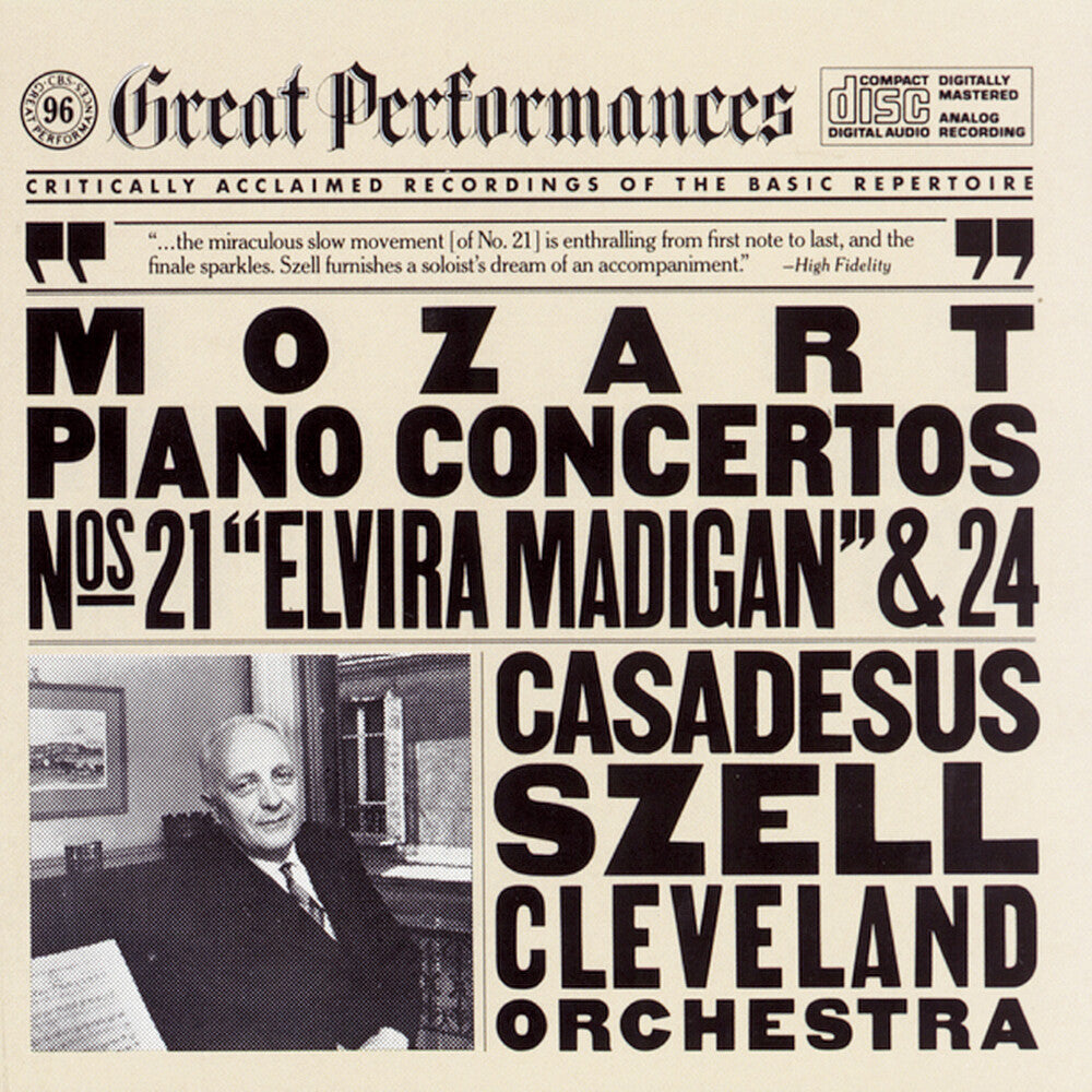 ROBERT CASADESUS - Piano Concerti 21 & 24 [CD]