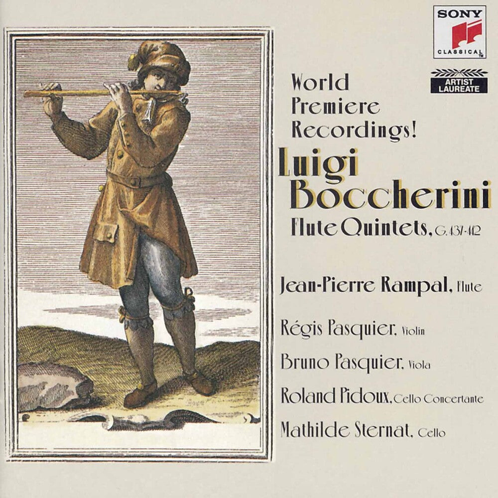 Jean-Pierre Rampal - Boccherini - Flute Quintets - Rampal - Pasquier - Pasquier - Pidoux - Sternat [CD]