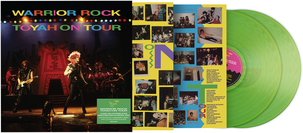Toyah - Warrior Rock - Toyah On Tour - Transparent Green [LP] Vinyl Record