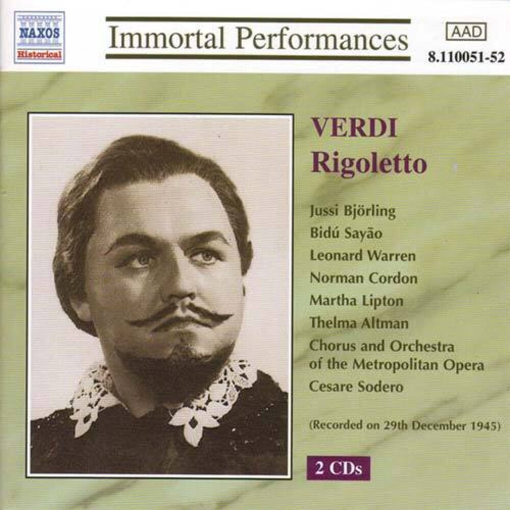 Verdi - Verdi: Rigoletto (Bjorling Sayao Warren) (1945) [CD]