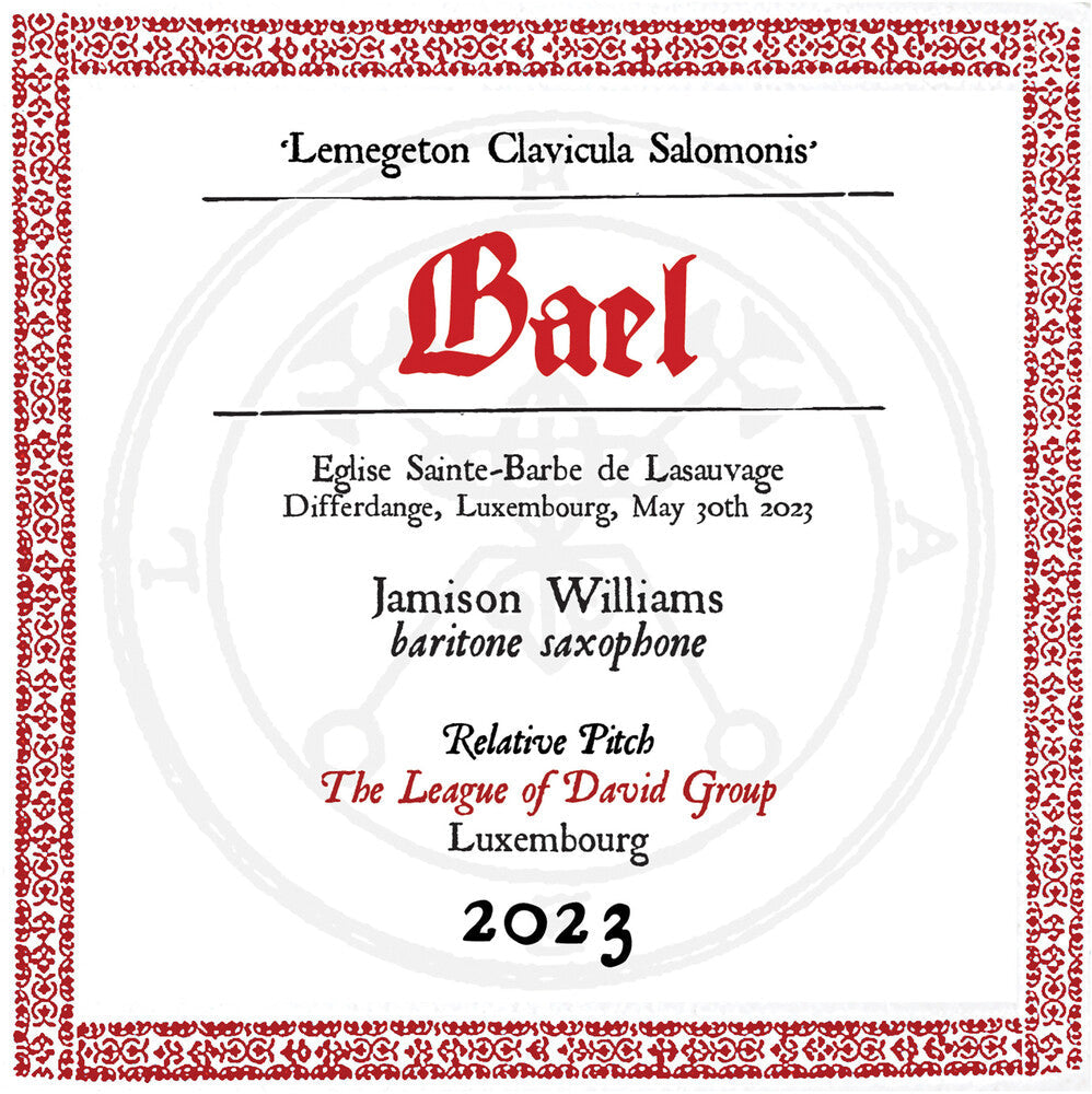 Jamison Williams - Lesser Key Of Solomon-Bael [CD]