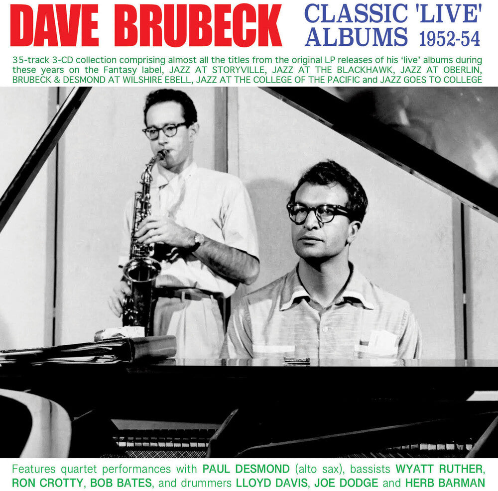 Brubeck, Dave - Classic Live Albums 1952-54 [CD]