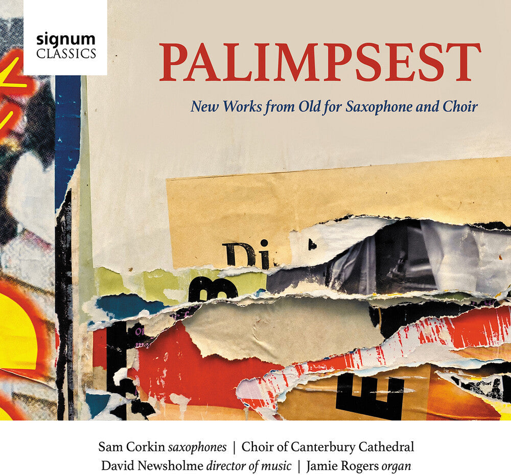 Allain / Clements / Choir Of Canterbury Cathedral - Palimpsest - New Works From Old For Saxophone [CD]