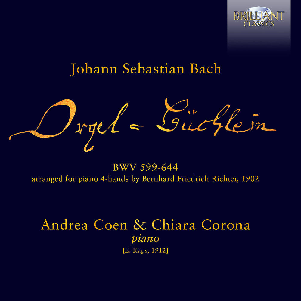 J Bach .S. - Orgelbuchlein Bwv 599-644 Arranged For Piano [CD]