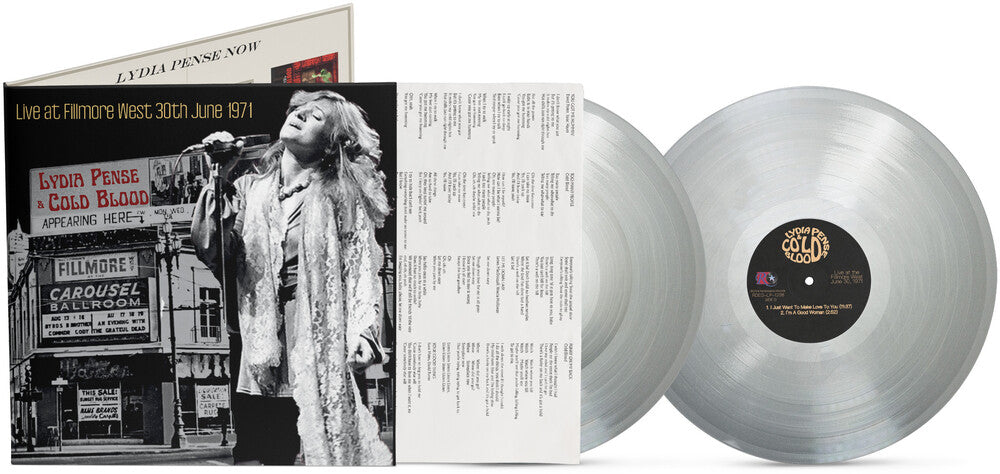 Lydia Pense  / Cold Blood - Live At Fillmore West - June 30 1971 - Silver [LP] Vinyl Record